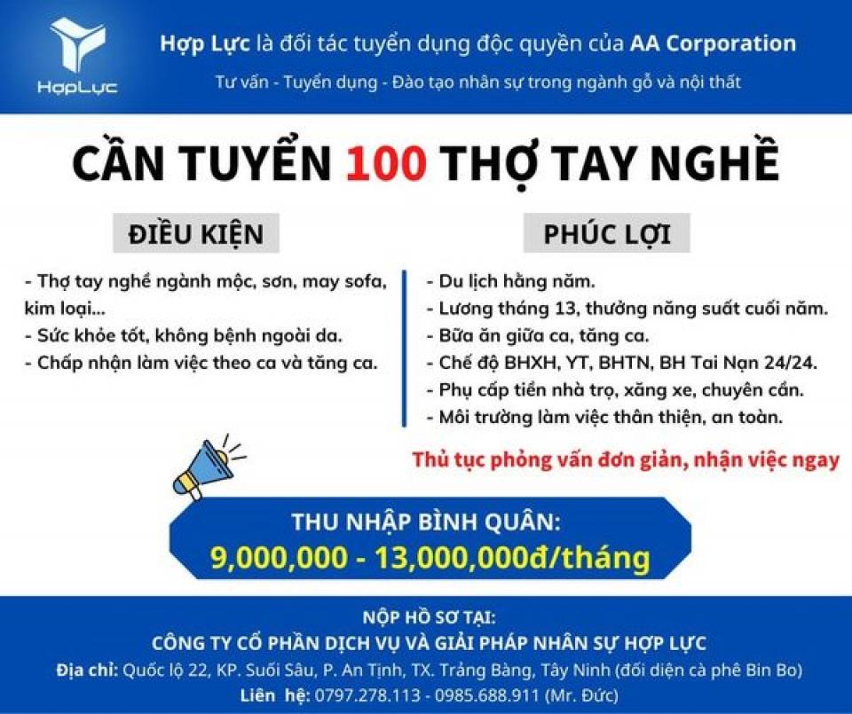 Cần tuyển thợ ngành gỗ . Thợ sơn . Thợ may sofa Cần tuyển thợ ngành gỗ . Thợ sơn . Thợ may sofa