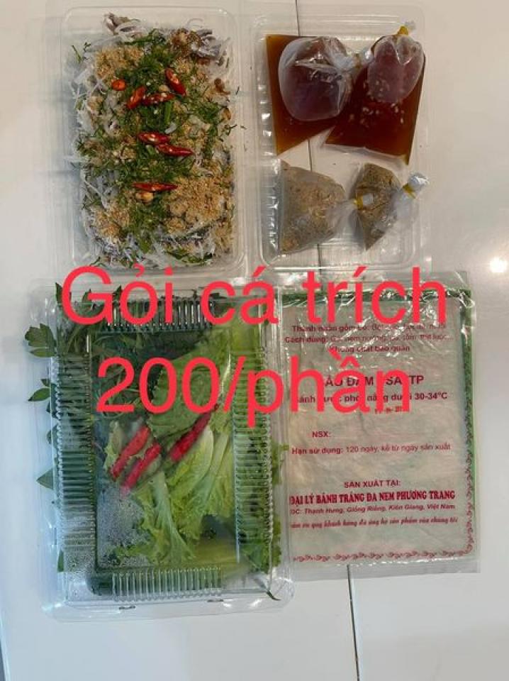 Combo cá bớp và gỏi cá trích như hình Combo cá bớp và gỏi cá trích như hình