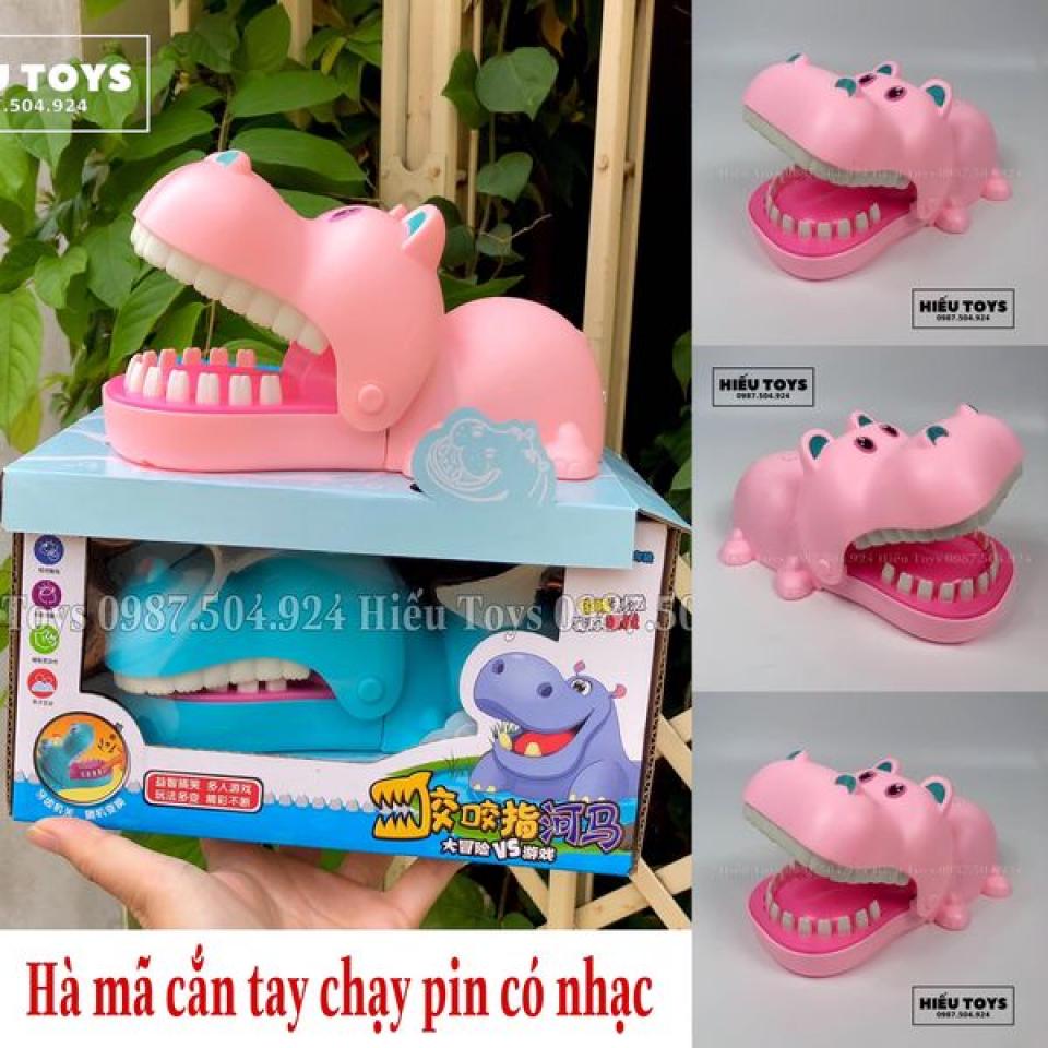 Hà mã cắn tay chạy pin có nhạc và ko nhạc Hà mã cắn tay chạy pin có nhạc và ko nhạc